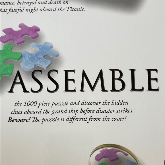 Murder on the Titanic Mystery Jigsaw Puzzle; 1000 pc; Mystery Challenge Artwork - Picture 7 of 9